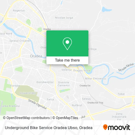 Underground Bike Service Oradea Ubso map