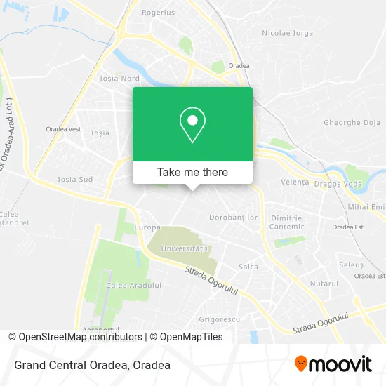 Grand Central Oradea map