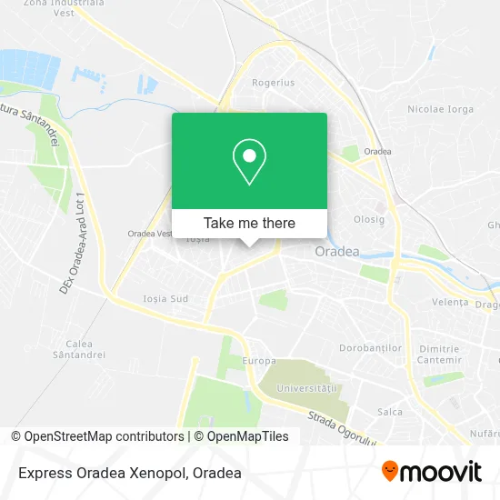 Express Oradea Xenopol map