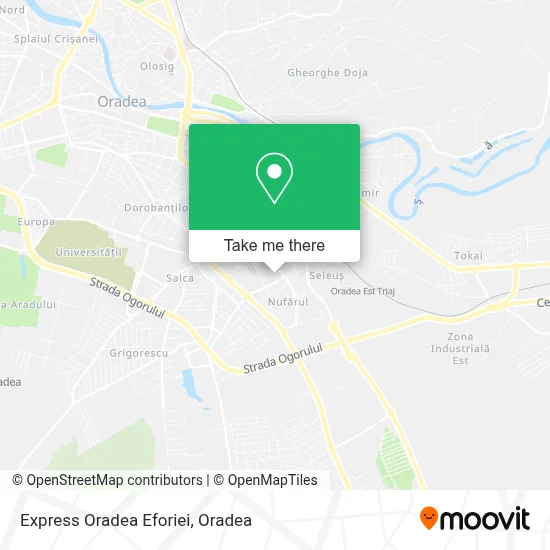 Express Oradea Eforiei map