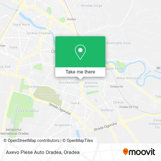 Axevo Piese Auto Oradea map