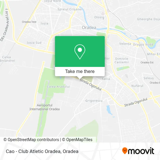 Cao - Club Atletic Oradea map