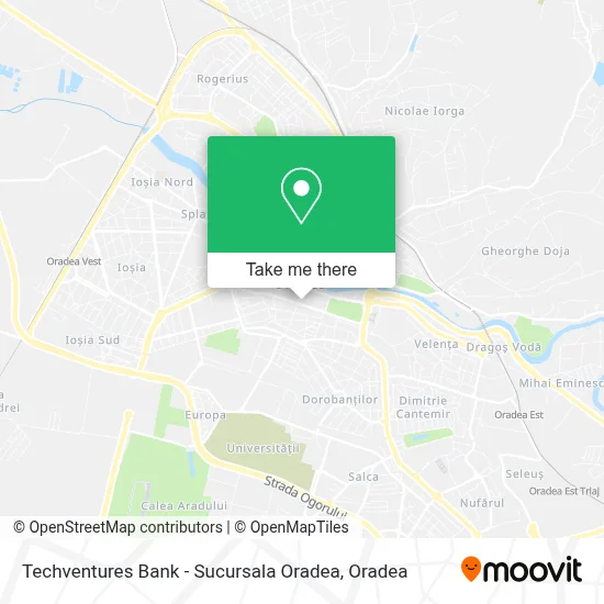 Techventures Bank - Sucursala Oradea map