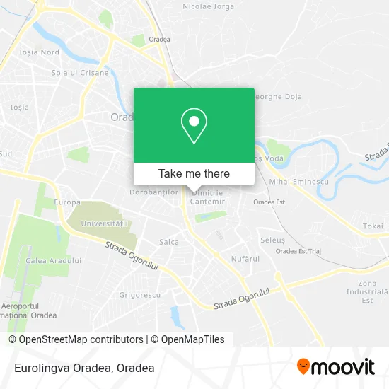 Eurolingva Oradea map