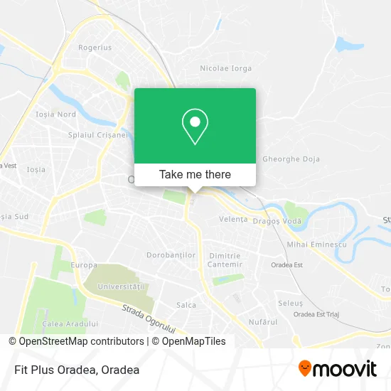 Fit Plus Oradea map