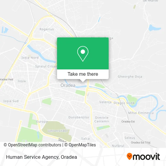 Human Service Agency map
