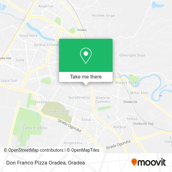 Don Franco Pizza Oradea map