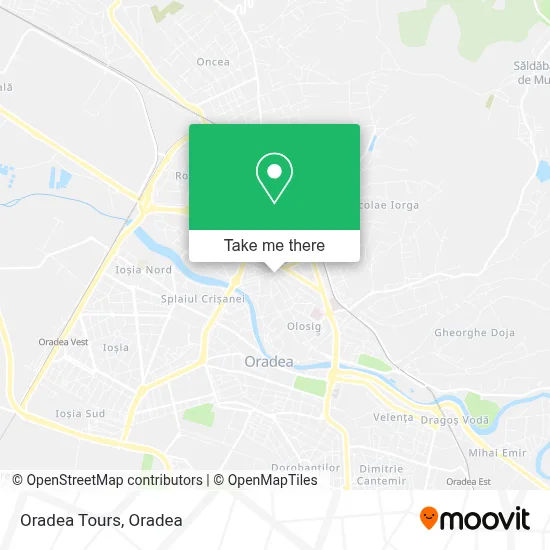 Oradea Tours map