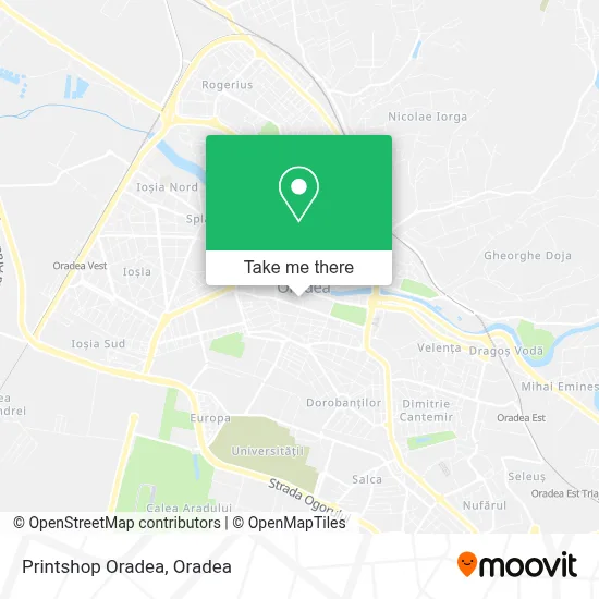 Printshop Oradea map