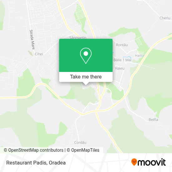 Restaurant Padis map