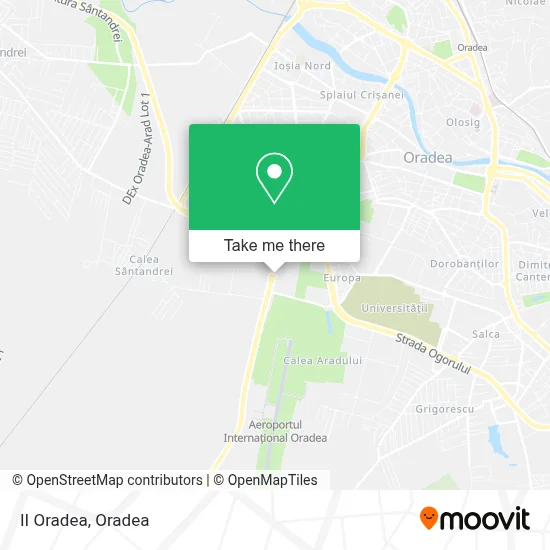 II Oradea map