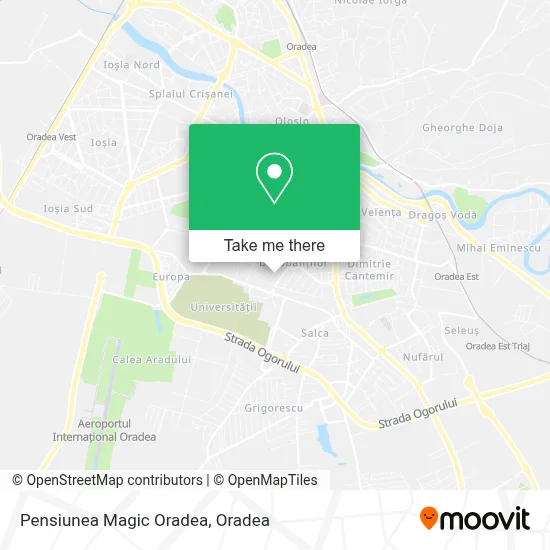Pensiunea Magic Oradea map