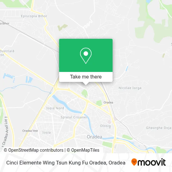 Cinci Elemente Wing Tsun Kung Fu Oradea map