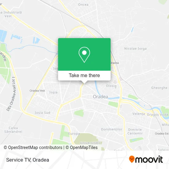 Service Tv map