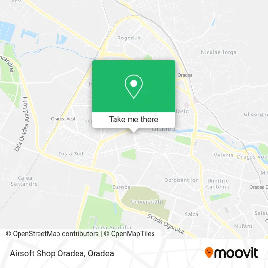 Airsoft Shop Oradea map