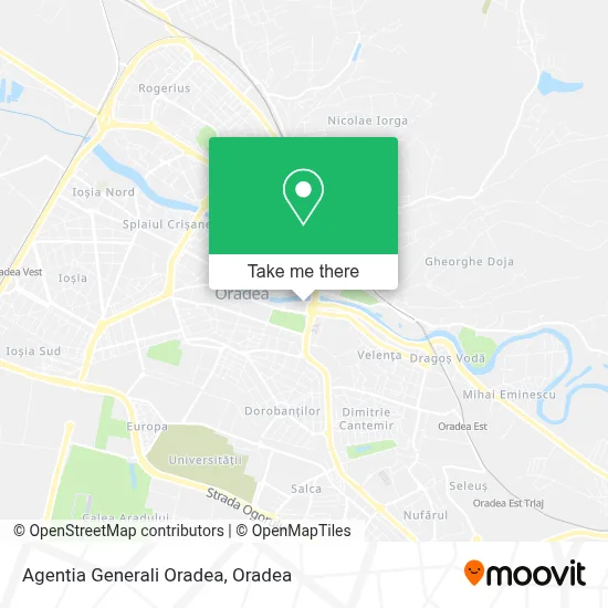 Agentia Generali Oradea map