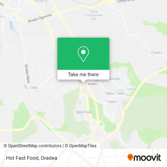 Hot Fast Food map