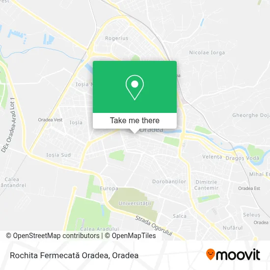 Rochita Fermecată Oradea map
