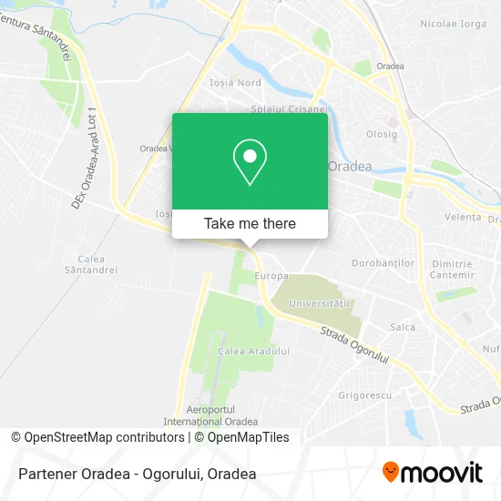 Partener Oradea - Ogorului map