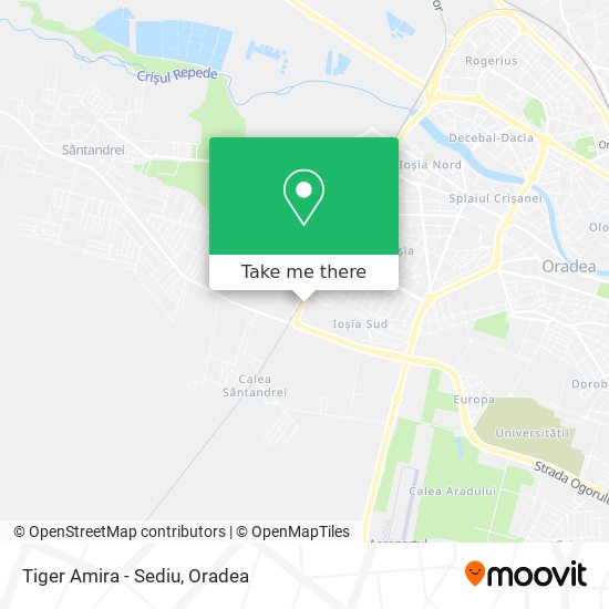 Tiger Amira - Sediu map