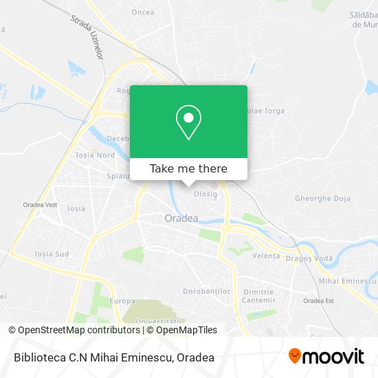 Biblioteca C.N Mihai Eminescu map