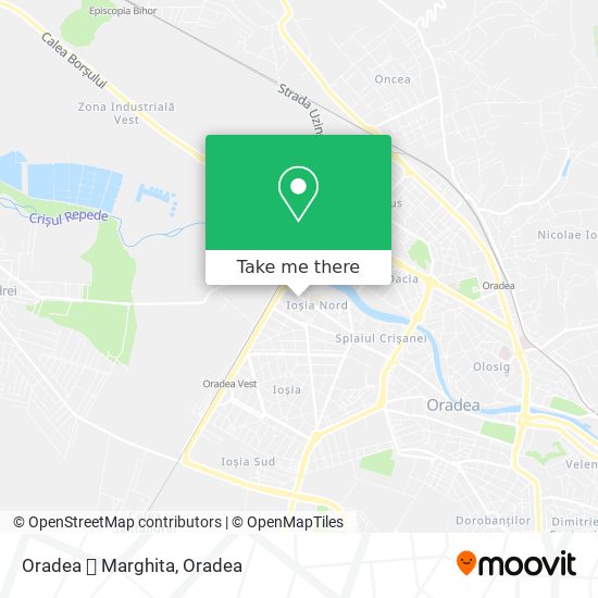 Oradea 🔜 Marghita map