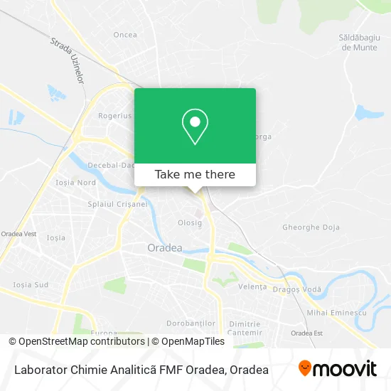 Laborator Chimie Analiticã FMF Oradea map
