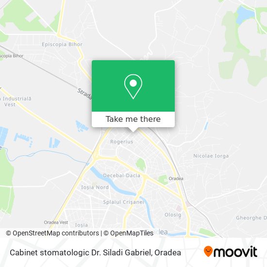 Cabinet stomatologic Dr. Siladi Gabriel map