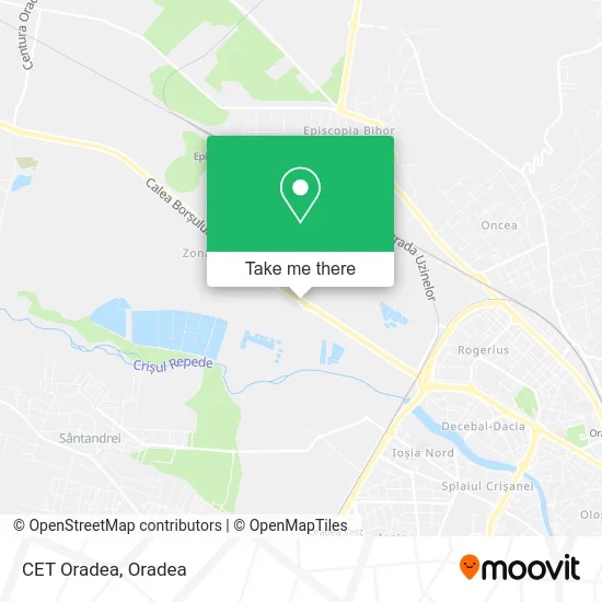 CET Oradea map