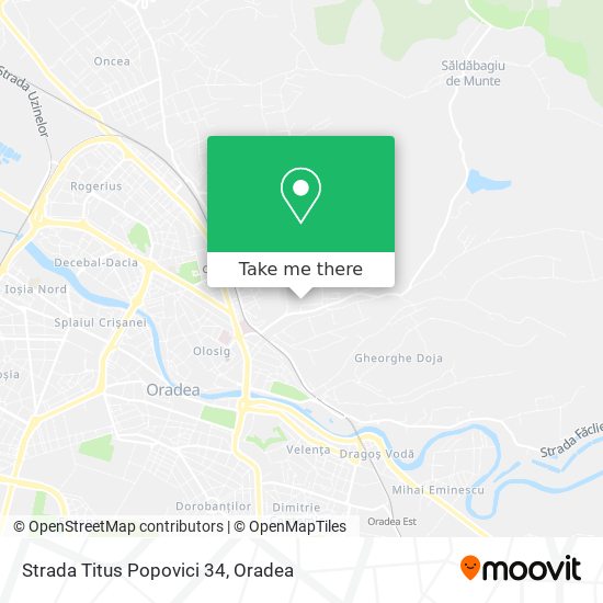 Strada Titus Popovici 34 map