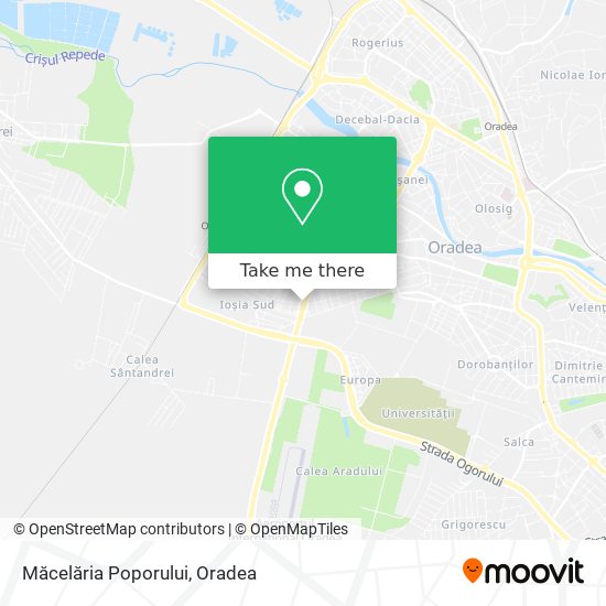 Măcelăria Poporului map
