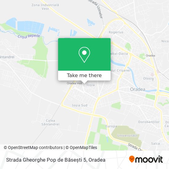 Strada Gheorghe Pop de Băsești 5 map