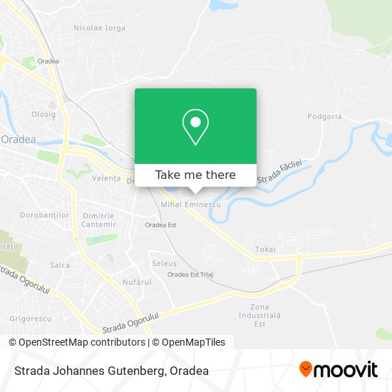 Strada Johannes Gutenberg map