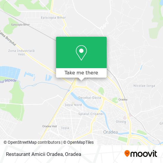 Restaurant Amicii Oradea map