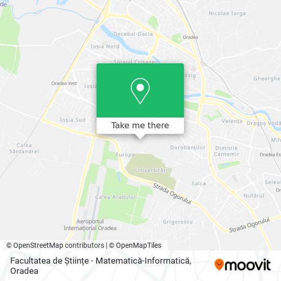 Facultatea de Științe - Matematică-Informatică map