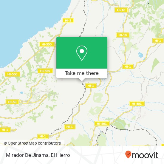 Mirador De Jinama map