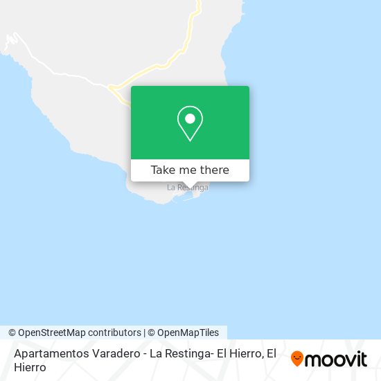 mapa Apartamentos Varadero - La Restinga- El Hierro