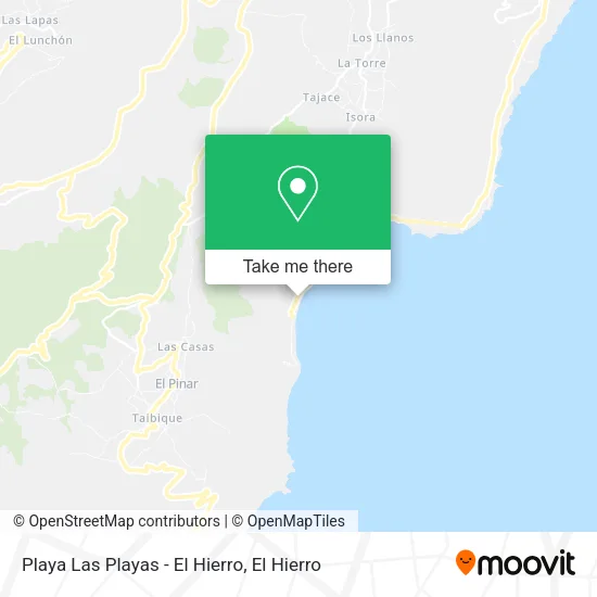 Playa Las Playas - El Hierro map