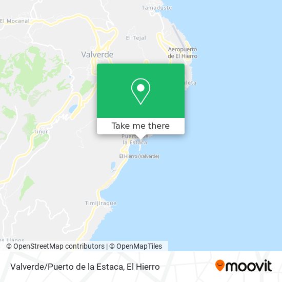 Valverde/Puerto de la Estaca map