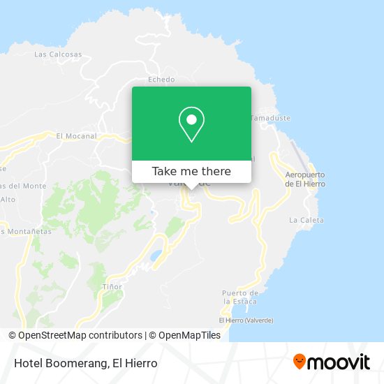 Hotel Boomerang map