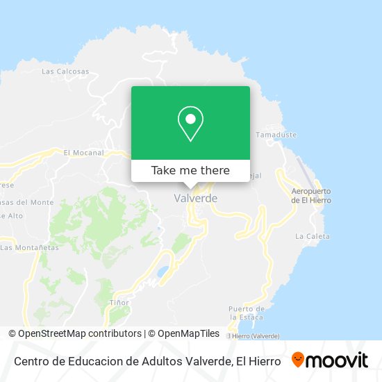 mapa Centro de Educacion de Adultos Valverde