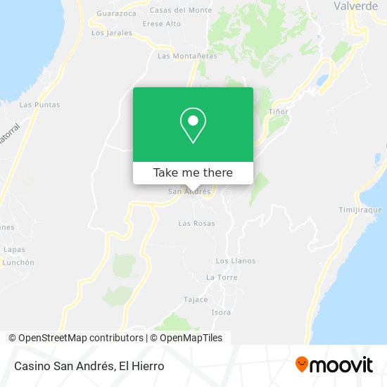 Casino San Andrés map