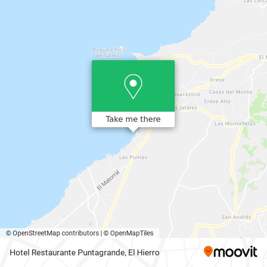 mapa Hotel Restaurante Puntagrande