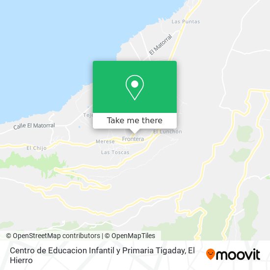 mapa Centro de Educacion Infantil y Primaria Tigaday