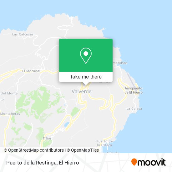 mapa Puerto de la Restinga