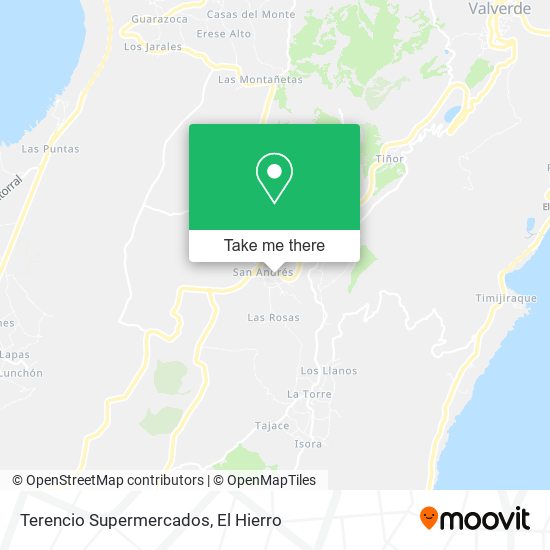 Terencio Supermercados map