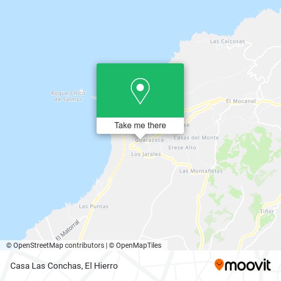 Casa Las Conchas map