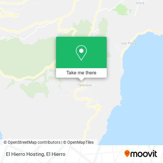 El Hierro Hosting map