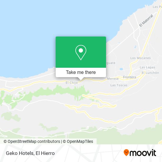 mapa Geko Hotels