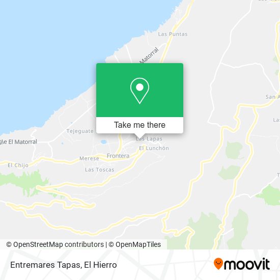 mapa Entremares Tapas